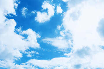 cloud and blue sky in the nice day