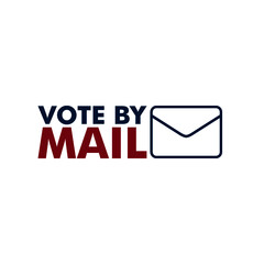 Vote by mail icon. Stay Safe concept isolated on white background