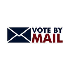 Vote by mail icon. Stay Safe concept isolated on white background