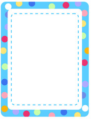 Empty colourful frame banner template