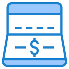 Bookbank blue style icon