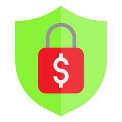 Protect flat style icon