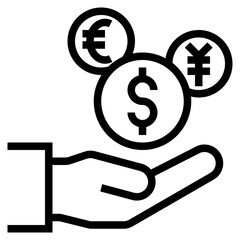 Finance outline style icon