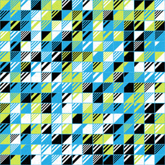 Abstract Geometric Pattern generative computational art illustration