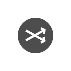 Shuffle solid icon.