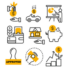 Free Financial Investment Icon set