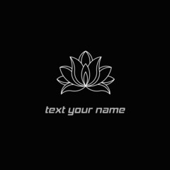 abstract floral lotus