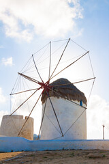 Single windmill  Mykonos Island Greece Cyclades - 440250964