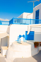Traditional view of well in Mykonos island Greece Cyclades - 440251168