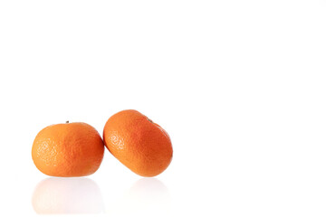 oranges on a white