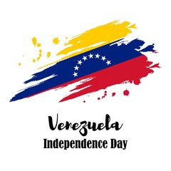 vector illustration for Venezuela independence day