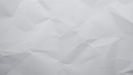 Obraz premium Wrinkled white paper, Creased Texture for background