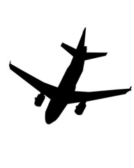 airplane silhouette vector