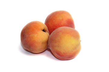 Peach Isolated on White Background