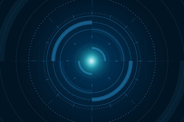 Sci fi futuristic user interface, HUD, Technology abstract background , Vector illustration.	
