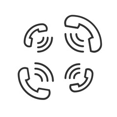 Telephone outline icon.