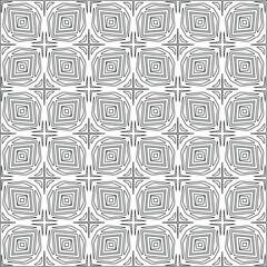 floral pattern background.Geometric ornament for wallpapers and backgrounds. Black and white pattern. 
