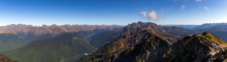 Fototapeta premium landscape with the Caucasus mountains