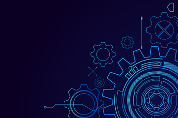 digital technology and engineering, digital telecoms concept, Hi-tech,futuristic technology background, vector illustration.	
