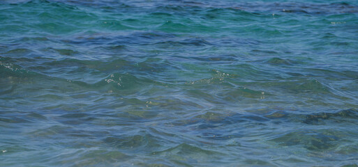 Sea water - texture, blue aqua, waves.