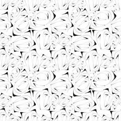 Abstract seamless pattern with subtle black elements on a white background. For wallpaper, textiles and fabrics.