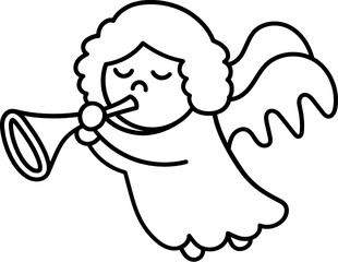 angel doodle doodle icon
