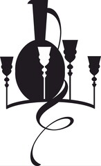  vintage jug with a bunch of grapes and wine glass 