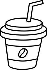 coffee cup doodle icon