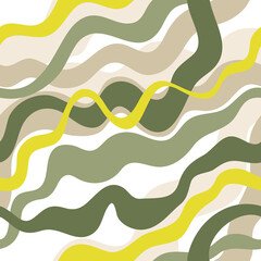 Seamless vector pattern with wavy lines