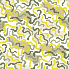 Seamless vector pattern with wavy lines