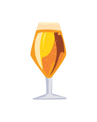 isolated champagne cup