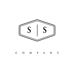 initial SS logo design vector