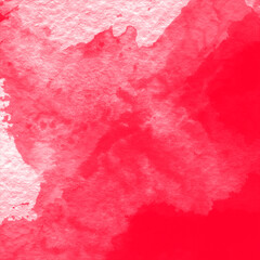 Fond aquarelle rouge rose et blanc art abstrait