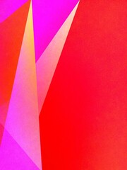 Obraz premium Red abstract geometric diagonal lines rainbow spectrum fuchsia pink gradient pattern decorative background texture