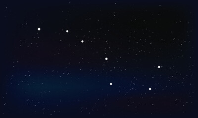 Stars in the night sky. Vector illustration. eps 10
