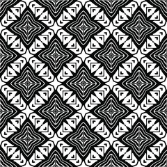 floral pattern background.Geometric ornament for wallpapers and backgrounds. Black and white pattern. 