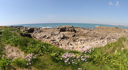 Pors-Carn à la torche en Finistère Cornouaille Bretagne France