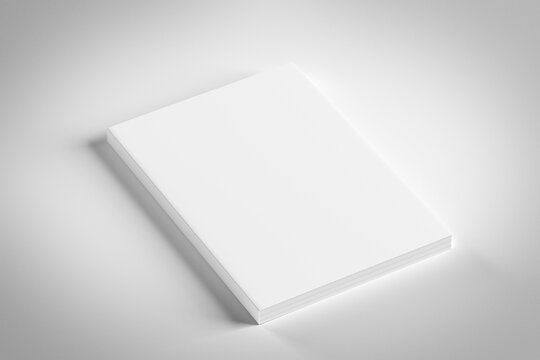 Mock Up Of A White Book