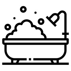 bath line icon