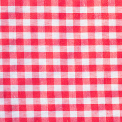 red and white checkered tablecloth texture background