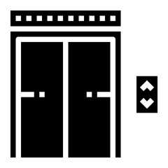 elevator glyph icon