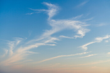 青空と綺麗な形の雲