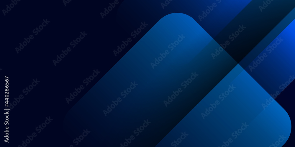 Poster dark blue background with abstract graphic elements for presentation background design with rounded 