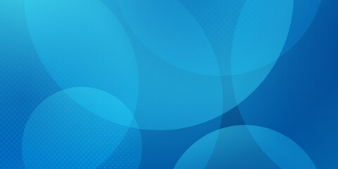 Blue abstract background with circle lights. Suit for business presentation background