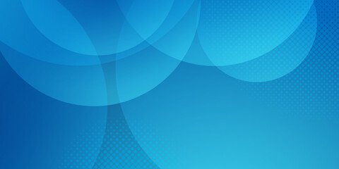 Blue abstract background with circle lights. Suit for business presentation background