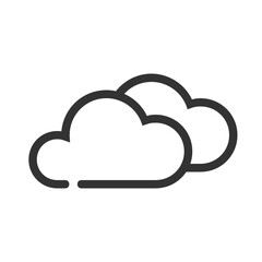 Cloudy outline icon.