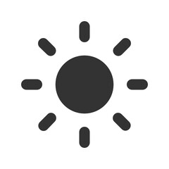 Sunny solid icon.