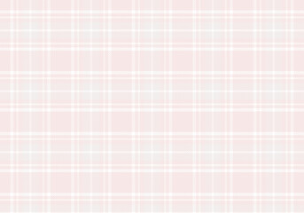 【背景素材】タータンチェック柄017　英国風シームレスパターン（ピンク＆ベージュ＆白色＆グレー）