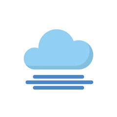 Mist flat icon.