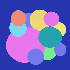 Circle abstract background multicolor pattern.